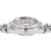 Image 5 : Rolex Mens Stainless Steel Silver Index Ruby and Diamond Datejust With Rolex Box