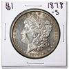 Image 1 : 1878-S $1 Morgan Silver Dollar Coin Struck Thru