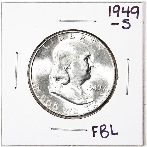 1949-S Franklin Half Dollar Coin FBL