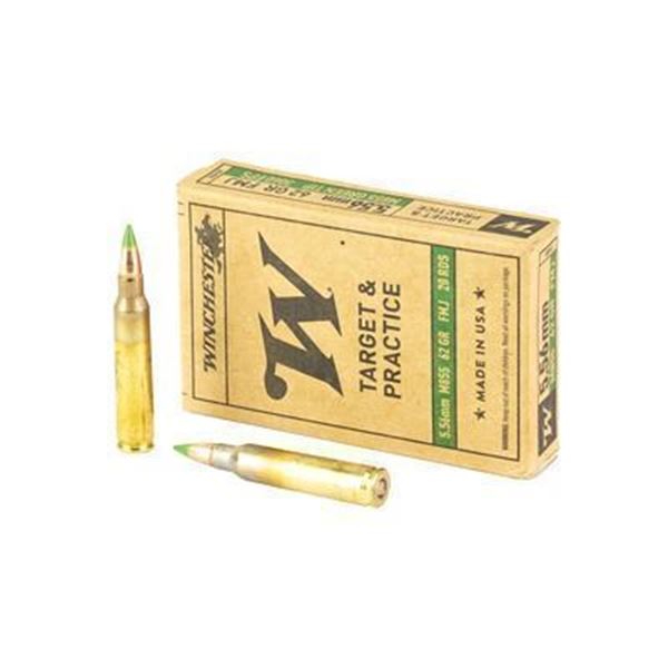 WIN 556 M855 62GR FMJ GRNTIP - 160 Rounds