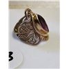 Image 3 : purple stone sterling silver ring size 6