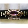 Image 6 : purple stone sterling silver ring size 6