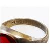 Image 3 : red stone vintage sterling ring size 6