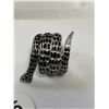 Image 3 : sterling snake ring stone eyes size 6