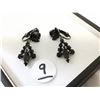 Image 2 : sherman japaned black earing set