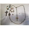 Image 1 : religious lot rosemary, cross, bracelet