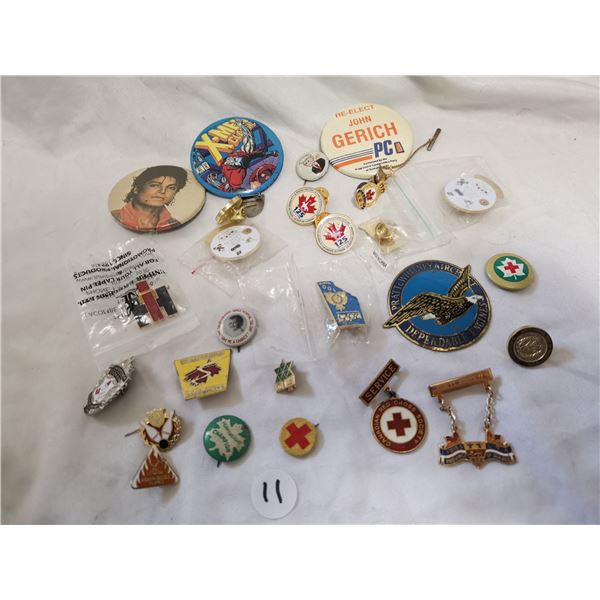 pin and button lot