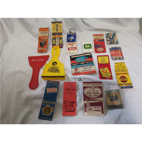 advertising lot, match books, north star etc.