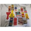 Image 1 : advertising lot, match books, north star etc.