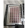Image 3 : full sheet of 1 and 9 cent stamps + other stamps