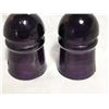 Image 4 : 2 glass purple insulators