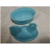 Image 3 : light blue glass hen in nest (5inches)