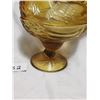 Image 4 : large amber rooster glass dish (81/2inches)