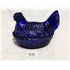 Image 1 : cobalt blue (5.5inch) hen nest glass dish