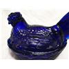 Image 2 : cobalt blue (5.5inch) hen nest glass dish