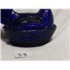 Image 4 : cobalt blue (5.5inch) hen nest glass dish