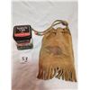 Image 1 : leather tobacco pouch plus kentucky club tin