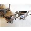 Image 4 : E.P. on Copper Teapot Cream and Sugar Bowl
