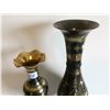 Image 4 : 2 Brass Vases 13' and 10" tall