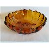 Image 3 : Vintage Indiana Glass Fruit Bowl Amber 11"