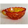 Image 4 : Vintage Amberina Red Bowl With Handle