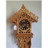Image 2 : Vintage Nice Design Wooden Clock 29" Tall Working