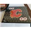 Image 5 : Calgary Flames Clock 12" 2 wall Plaque 12x10 10.505