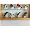 Image 2 : 20 Bird Figurines lot in showcase 14x20