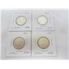 Image 1 : 248. 4 Canadian Quarters Before 1967