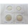 Image 1 : 251. 4 Canadian Quarters Before  1967