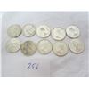 Image 2 : 256. 10 Silver Canadian Dimes Before 1967