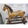 Image 1 : 266. Vintage Childs Wooden Glider Horse Ride 33 inches Long 33 inches High nice Petina Item