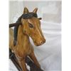 Image 6 : 266. Vintage Childs Wooden Glider Horse Ride 33 inches Long 33 inches High nice Petina Item