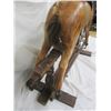 Image 8 : 266. Vintage Childs Wooden Glider Horse Ride 33 inches Long 33 inches High nice Petina Item