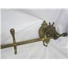 Image 3 : 281. Vintage Brass Horse Head Clothing Rack 39 inches Long