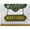 Image 3 : 284. Cast Iron John Deer Welcome Sign