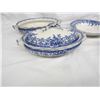 Image 2 : 288. Lot of 9 Pieces of Blue and White Antique China