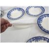 Image 3 : 288. Lot of 9 Pieces of Blue and White Antique China