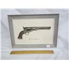 Image 1 : 297. Vintage Framed Colt Model 1850 Print