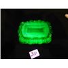 Image 2 : 313.  URANIUM GLASS TRINKET DISH