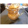 Image 1 : 326.  AMBER IRADESCENT, HOBNAIL, PITCHER, HAND BLOWN