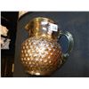 Image 2 : 326.  AMBER IRADESCENT, HOBNAIL, PITCHER, HAND BLOWN
