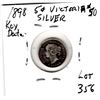 Image 2 : 356.  1898 FIVE CENT SILVER VICTORIA, LOW MINTAGE