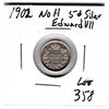 Image 1 : 358.  1902, NO H, FIVE CENT SILVER, EDWARD V11, HIGHER GRADE