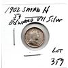 Image 2 : 359.  1902 SMALL H, EDWARD V11, SEMI KEY DATE, FIVE CENT, SILVER