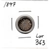 Image 1 : 363.  1897, WIDE 8, FIVE CENT, VICTORIA, SILVER