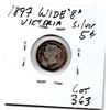 Image 2 : 363.  1897, WIDE 8, FIVE CENT, VICTORIA, SILVER