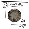 Image 1 : 367.  1921, TWENTY-FIVE CENT, LOW MINTAGE