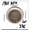 Image 1 : 376.  1901, TWENTY-FIVE CENT, VICTORIA, SILVER