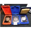 Image 3 : 391.  1970, 1971, 1973, CASED, NICKEL DOLLARS